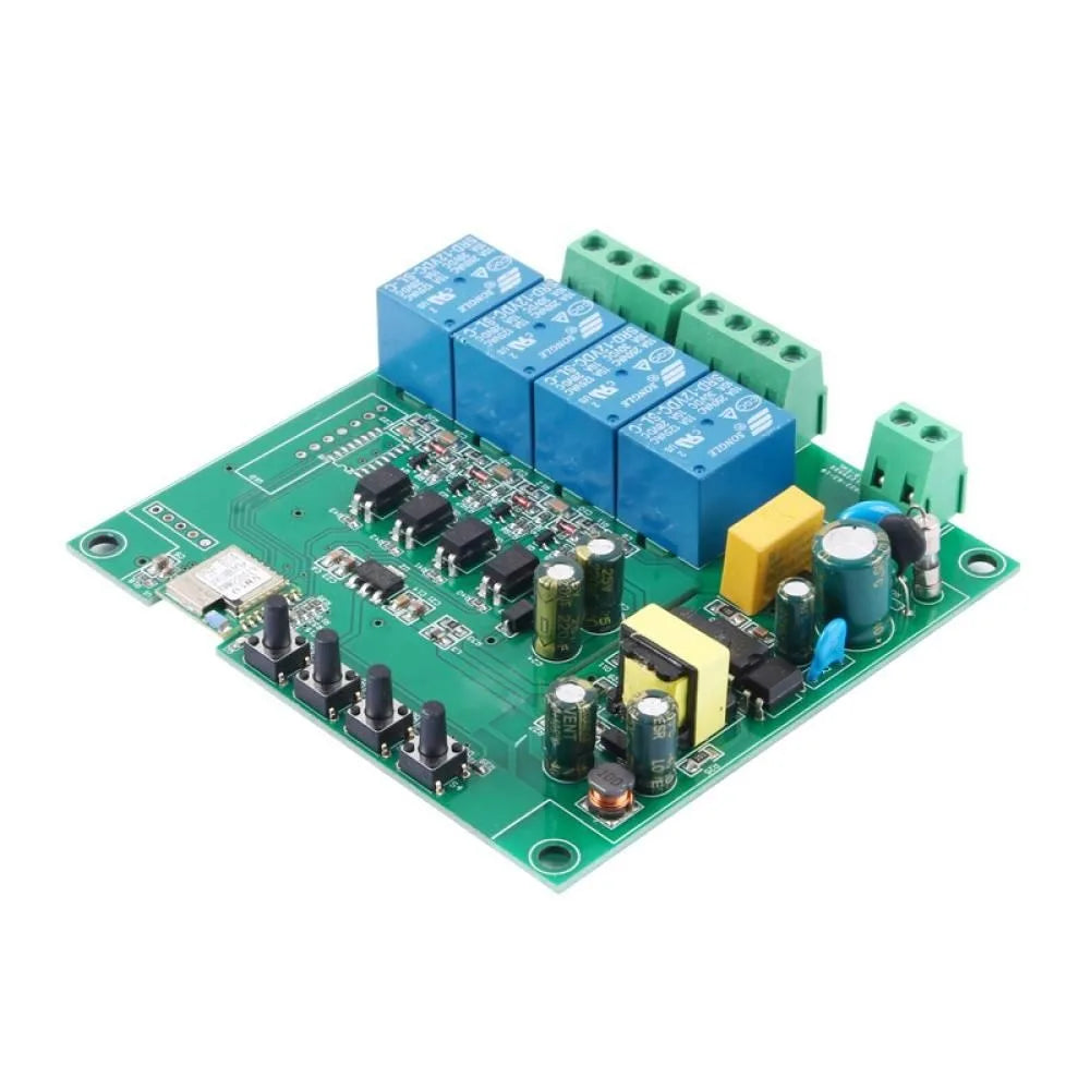 AC85-250V WiFi Intelligent Control Four-channel Relay Module DC Motor Forward and Reverse Control Module Mobile Phone APP Remote Vue Default Title
