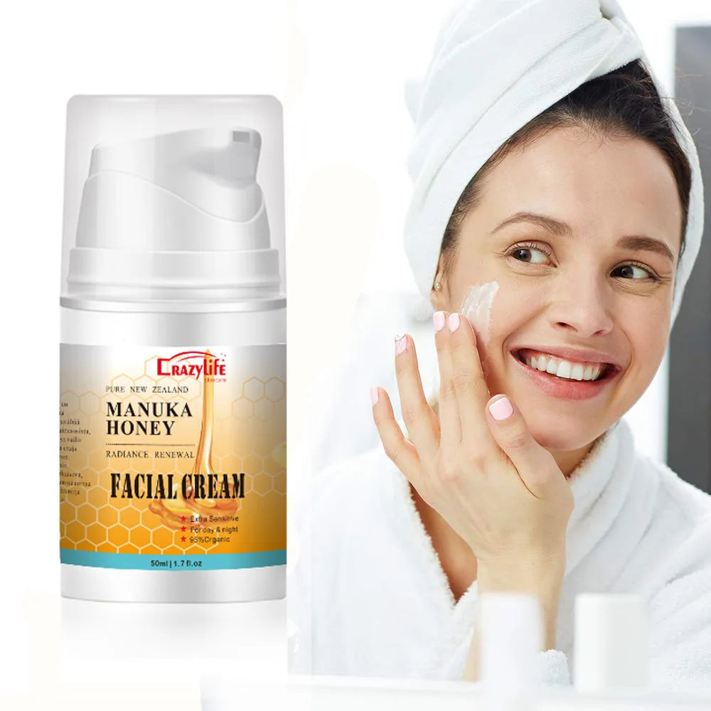50ml NewZealand Bee Venom Honey Facial Cream Firming Lifting Skin Treatment Facial Cream Calming Night Cream Vue