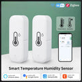 1pcs Tuya WiFi&Zigbee Temperature Humidity Sensor With Remote Monitor&APP Notification Alert,High Precision Indoor Thermometer Vue WiFi