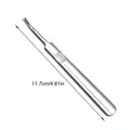 1PC Cuticle Pusher Professional Stainless Steel Nail Cuticle Remover Callus Dead Skin Fork Nail Manicure Pedicure Tools Vue Silver
