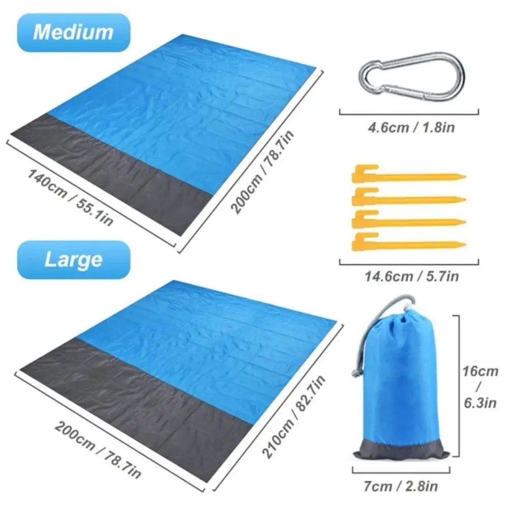 Portable Polyester Camping Mat Folding Lightweight Picnic Waterproof Vue