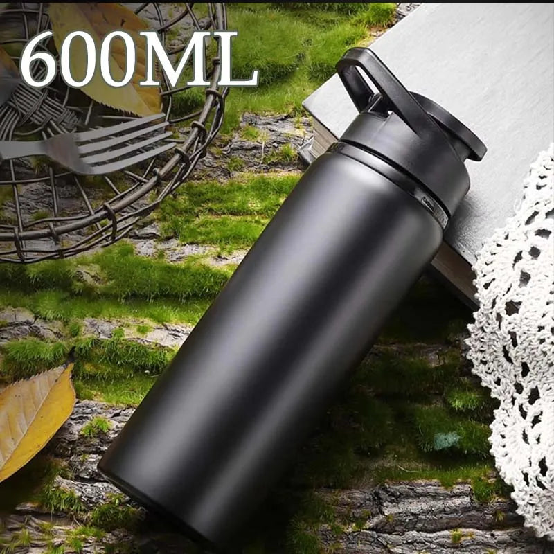 1-3PCS Stylish Portable Stainless Steel Sports Water Bottle Leisure Bike Riding Drinking Water Bottle Outdoor Sport Travel Cup Vue