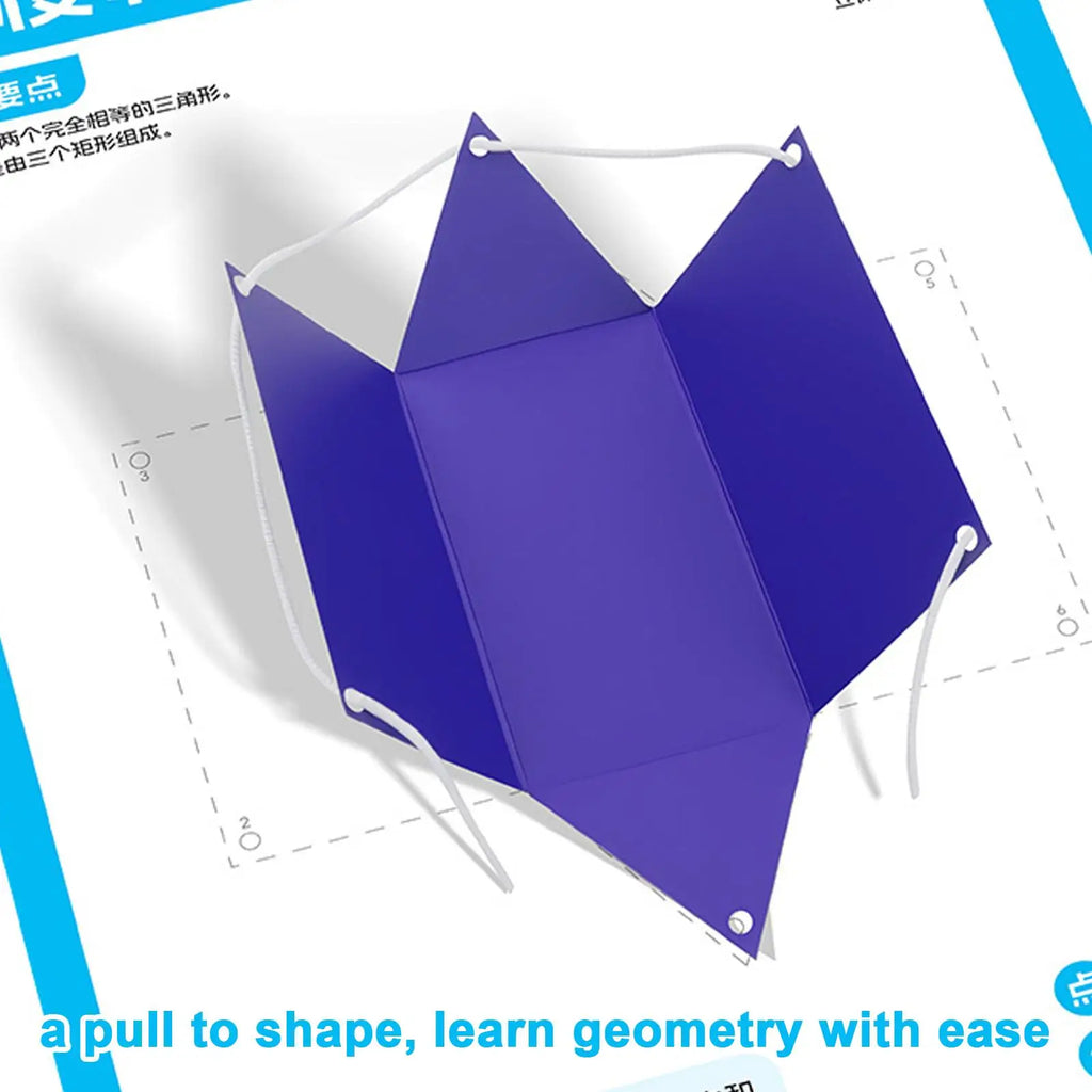 Pull String 3D Geometry Learning Kit, Interactive Space Thinking Training Game W/12 Models, STEM Educational Toy For Homeschool Vue