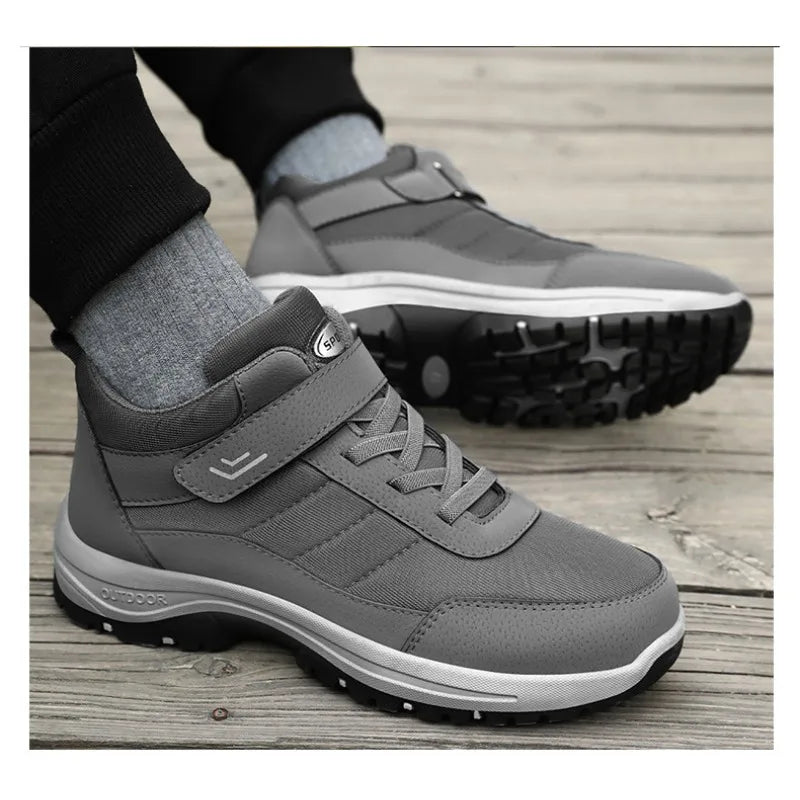 Men's Velcro Walking Shoes – Breathable Casual Comfort Sneakers Casual Walking Shoes Vue