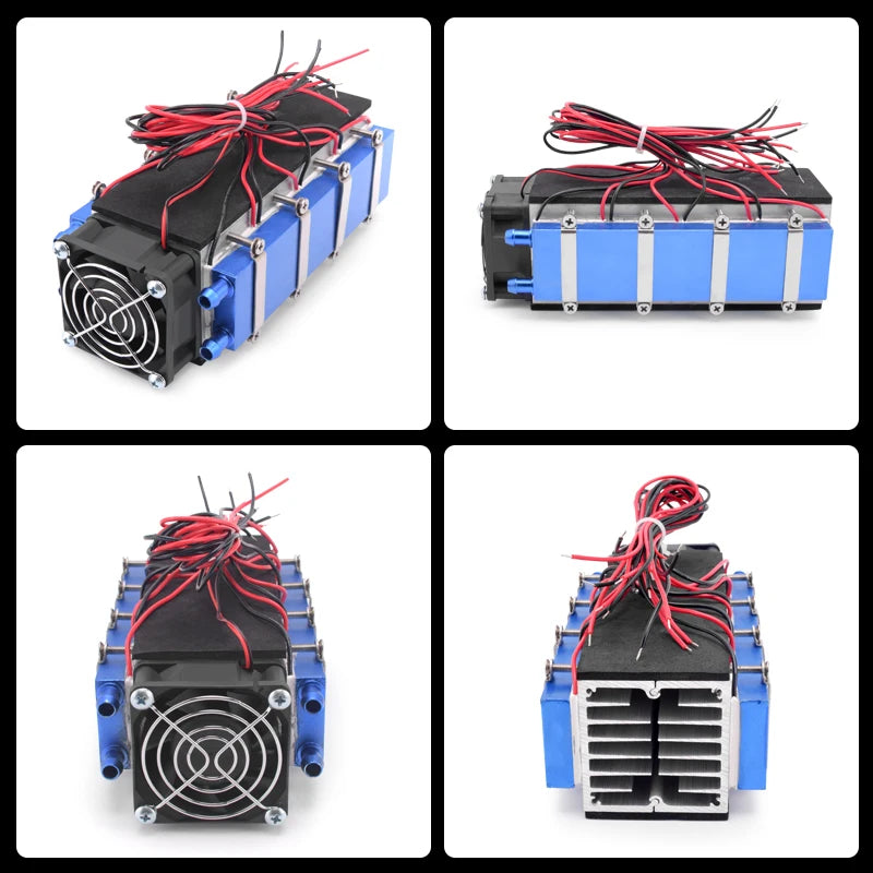 12V 576W 8 Chip Aluminum TEC1-12706 Low Noise Peltier DIY Thermoelectric Cooler Refrigeration Tool Pet Bed Home Accessories Vue