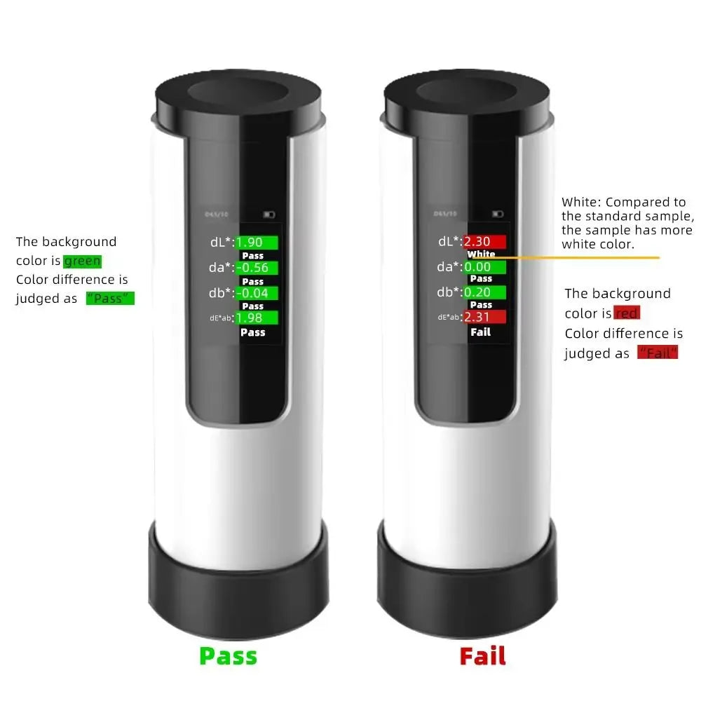 D/8 Structure Portable Colorimeter Large Data Storage Quick Matching High-Precision Colorimeter Mobile APP 8mm Caliber Vue