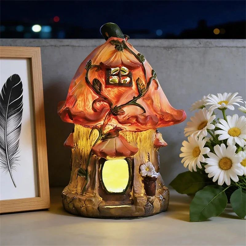 Solar Garden Lamp Vine Wrapped House Soft Glow Waterproof Outdoor Patio Yard Path Home For Couples Romantic Gift For Christmas Vue