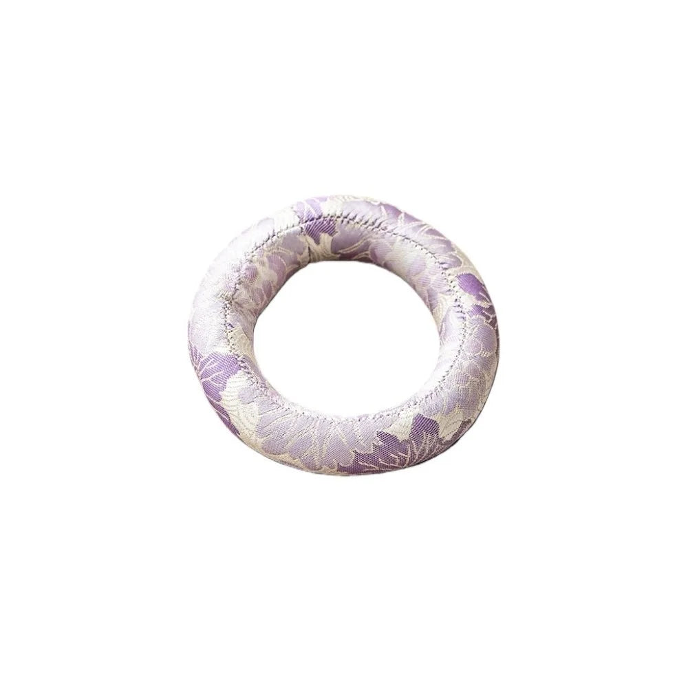 Spiritual Accessory Nepalese Singing Bowl Mat Cloth Non Slip Donut Shape Mat Round Traditional Drink Cup Mat Meditation Vue Style 5