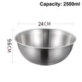 Stainless Steel Bowl Scale Cooking Baking Food Storage Large Capacity