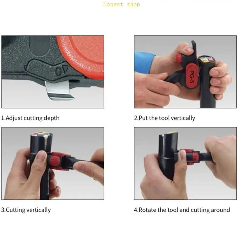 Heavy Duty Cable Stripper & Wire Stripping Tool | Manual Slitter Wire Stripping Tool Vue