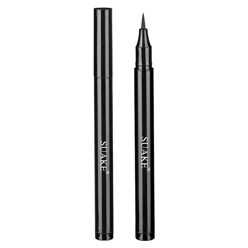 Waterproof Liquid Eye Liner Pencil Quick Drying No Blooming Eyeliner Pen Waterproof Long Lasting Natural Beauty Comestics Tools Vue Black SUANKE 1Pcs