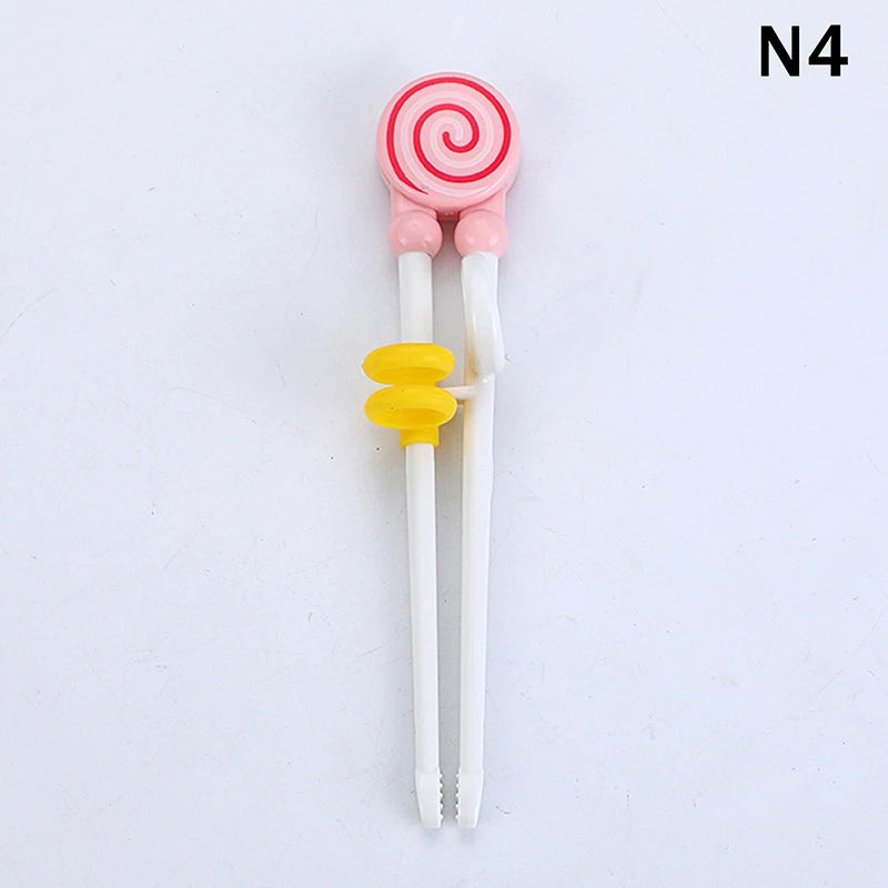 Home Party Cartoon Animal Head Chopsticks Plastic Environmentally Friendly Children Eating Training Baby Learn Chopsticks〔CC11〕 Vue N4