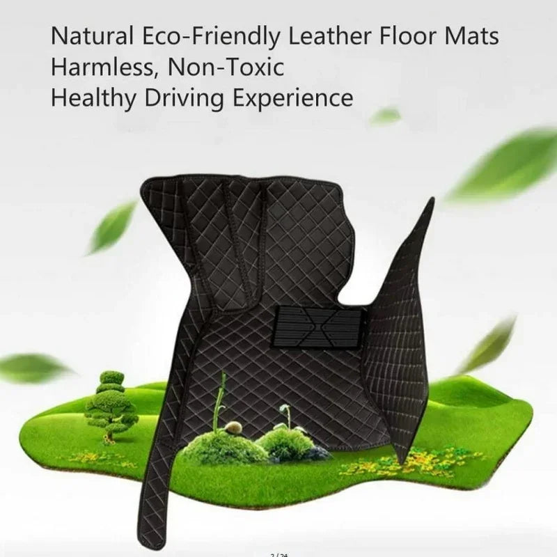 Custom Car Floor Mats For Tesla Model X 5/6/7seats 2016-2026 Foot Coche All Weather Auto Accessories Foot Leather Carpets Vue