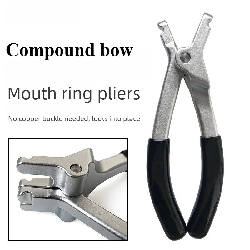 Aluminum Alloy Archery D Loop Pliers Compound Bow D Ring Installation Tool Bowstring D Loop Adjust Shooting Accessories Vue Default Title