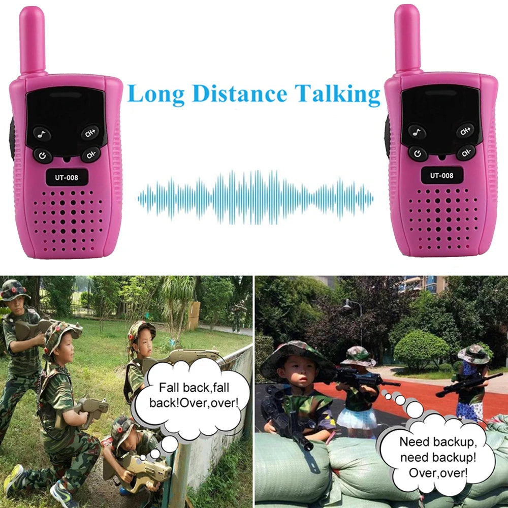 New Mini Walkie Talkie Children Handheld Transceiver Long Range Portable Walkie-Talkie Kid Two Way Radio Boy Girl Birthday Gifts Vue