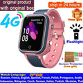 Smart Watch 4G Kids GPS WIFI Position Video Call SOS LT21 Child Smartwatch Camera Monitor Tracker Location Phone Watch Boy Girl Vue Pink Global version
