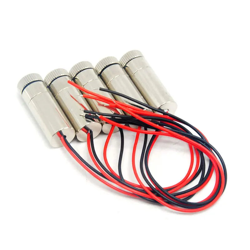 5pcs 650nm 30mw 50mw 100mw Red Laser Module Dot Line Cross Head Visible Lights Vue