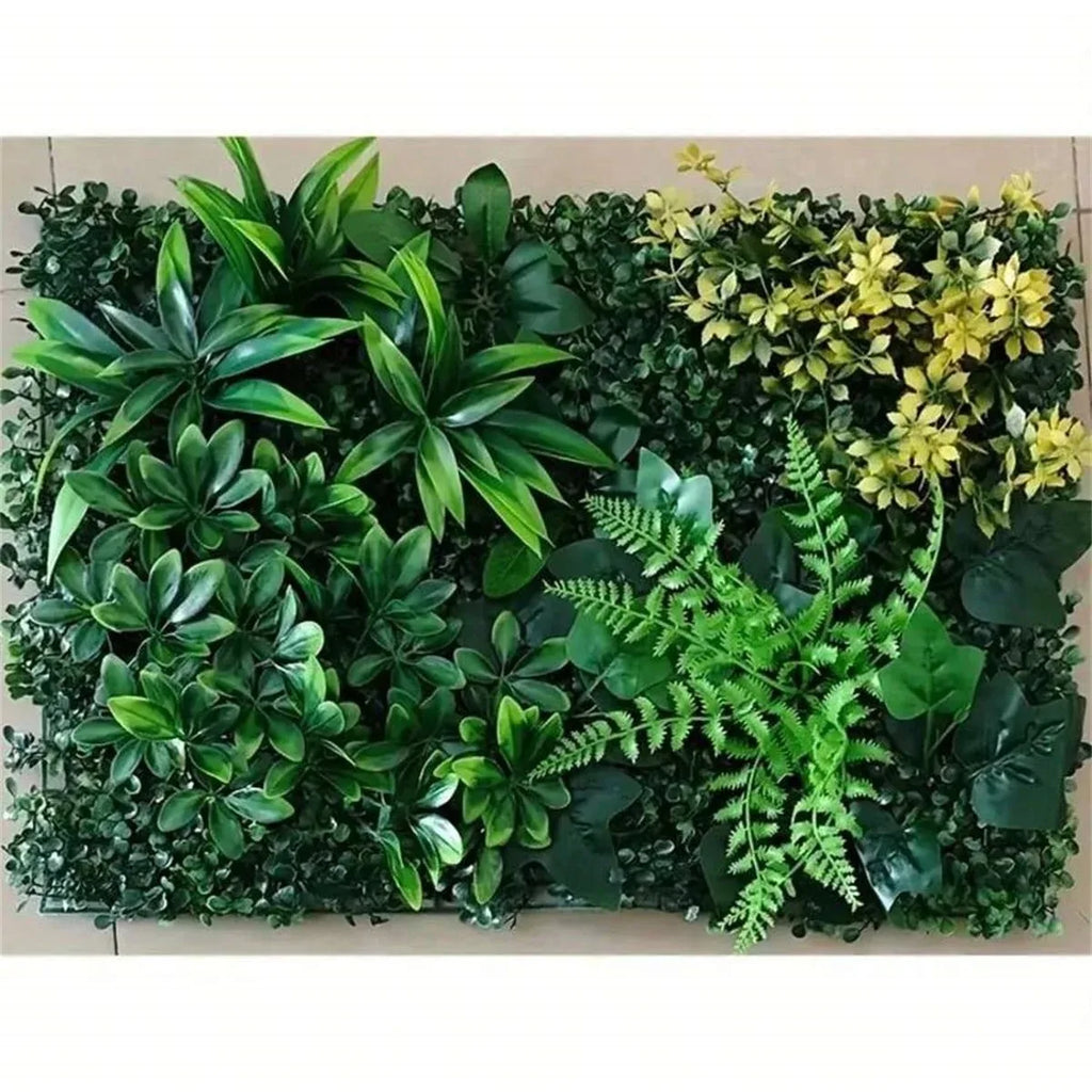 Artificial Green Wall Panels Faux Jungle Grass Decor for Home Garden Vibrant Greenery Mats for Outdoor Patio Weddings Christmas Vue