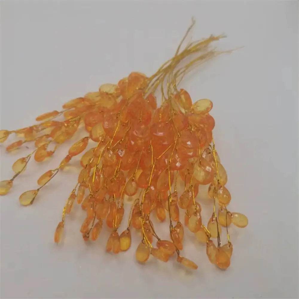50PCS Craft Decoration Crystal Bud Branches Wedding Party Bridal Tiara Artificial Bouquet For Home DIY Crystal Flower Acrylic Vue