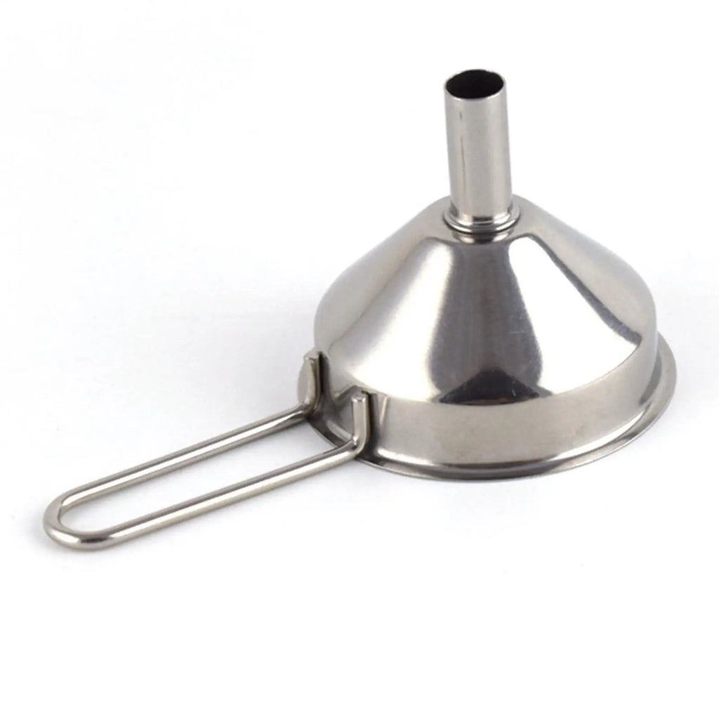 Stainless Steel Funnel Kitchen Oil Liquid Metal Funnel for Liquor Flask Long Handle Hangable Metal Kitchen Funnel Kitchen Tools Vue
