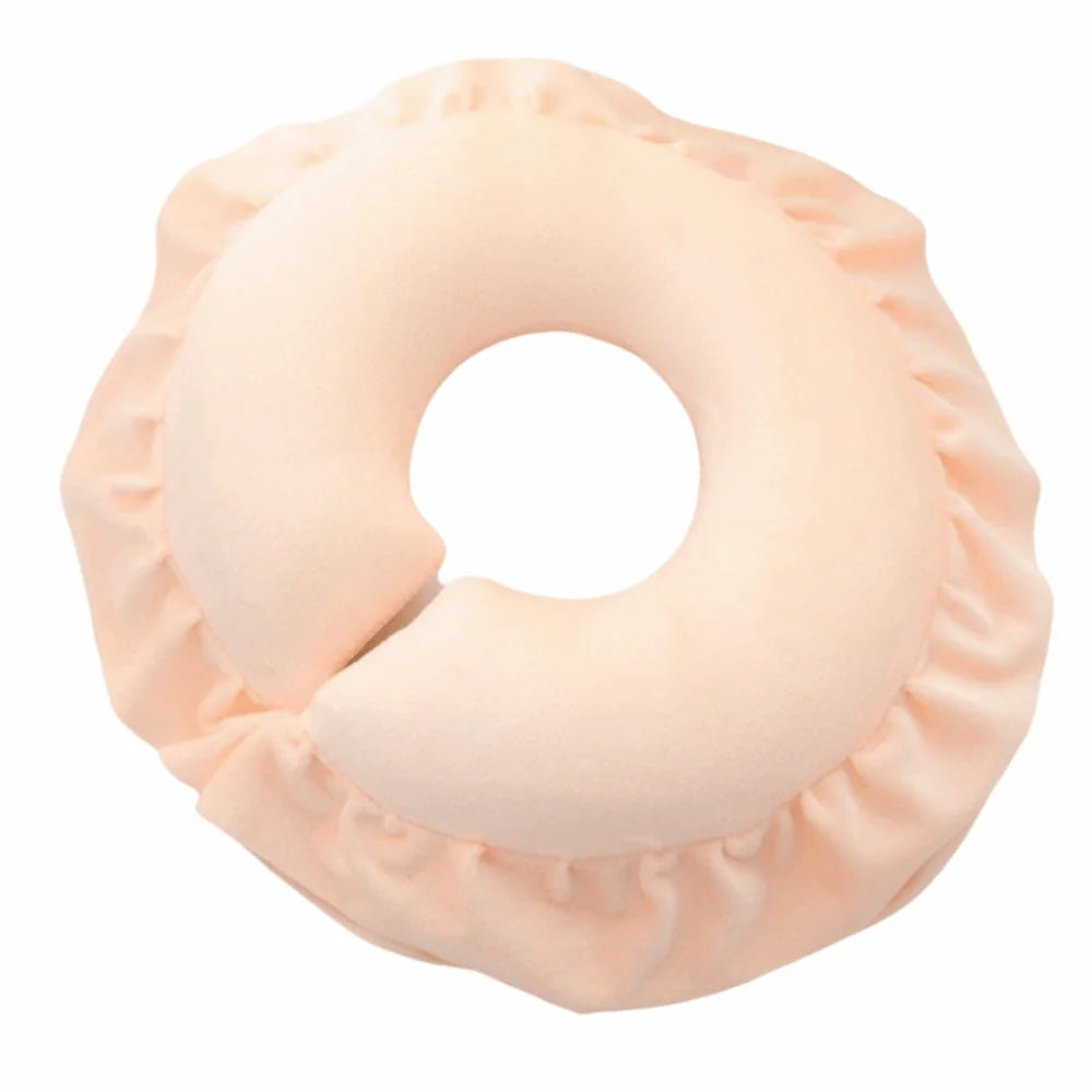Comfortable Face Pillow Hole Design PP Cotton Massage Cushion Facial Support Soft Face Cradle Pillow Facial Treatments Vue Khaki