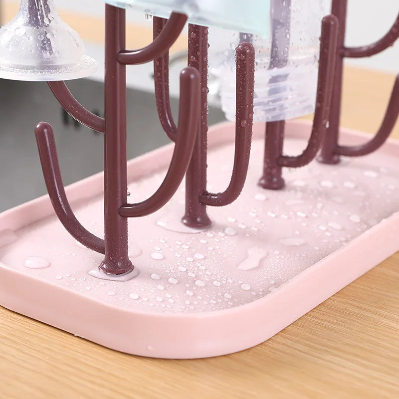 Baby Feeding Bottle Drying Rack Drain Rack Cleaning Dryer Drainer Storage Nipple Feeding Cup Holder Storage Drying Rack Vue
