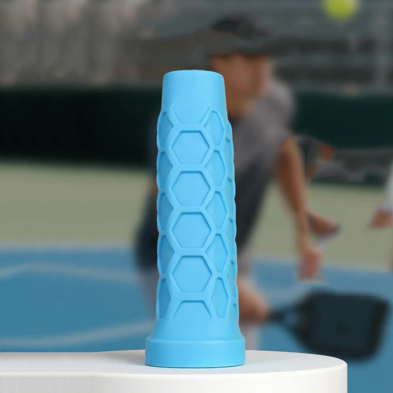 Reusable Silicone Racket Grip Sleeve Anti-slip Shock Absorbing Handle Cover for Tennis Badminton Rackets Vue