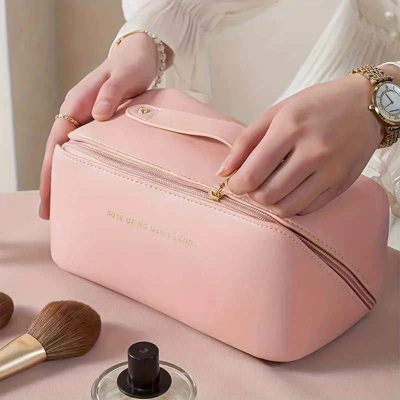 Makeup Organizer Female Toiletry Kit Bag PU Leather Portable Travel Toiletry Bag Women Cosmetic Bag Toiletries Organizer Vue