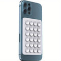 Silicone Suction Phone Holder Mat Multifunctional Suction Cup Wall Stand Square Anti-Slip Single-Sided Case Mount Back Sticker Vue WHITE