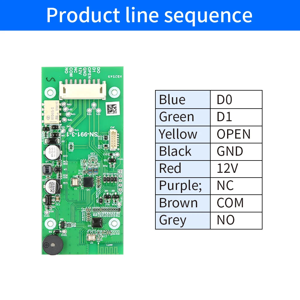 TTLOCK APP Smart Access Control Mainboard 12V Wiegand Relay NO/NC for Magnetic Lock Exit Button Door Access Controller System Vue