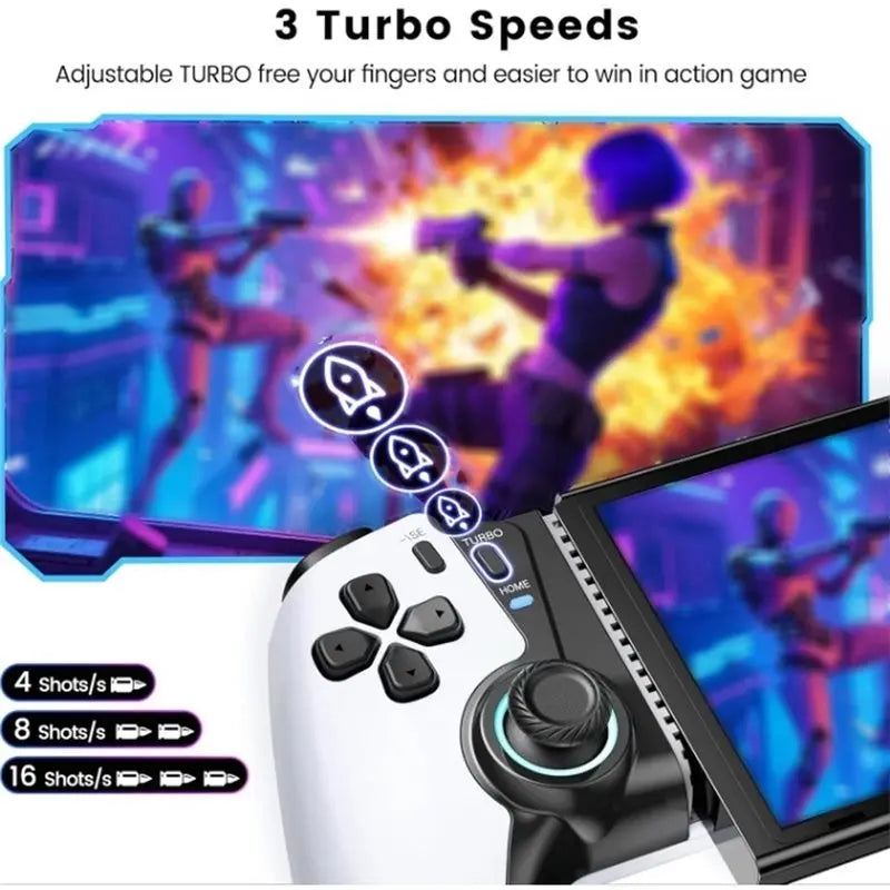 Hot-Gamepad For Switch/Ios/Andriod, 6-Axis Gyro Sensor & Vibration Vue