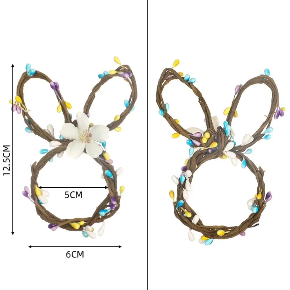 Simulation Easter Napkin Ring Plastic Foam Cartoon Artificial Flower Napkin Ring Reusable Cute Festive Napkin Buckle Vue Style 7