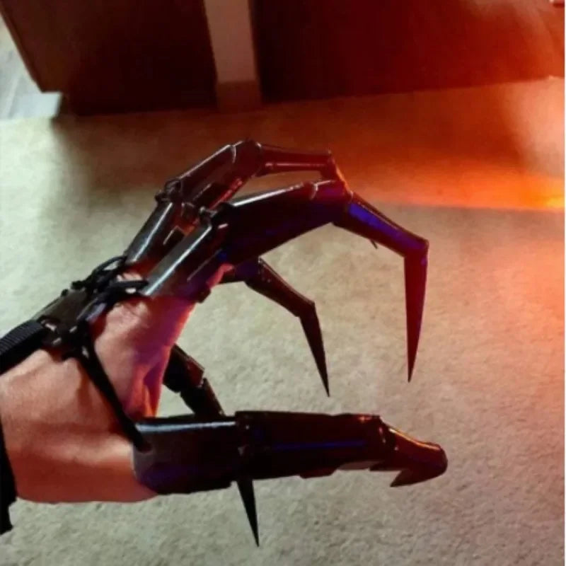 Halloween Decoration Articulated Fingers Flexible Joint Finger Halloween Party Cosplay Costume Props Horror Ghost Claw Gloves Vue