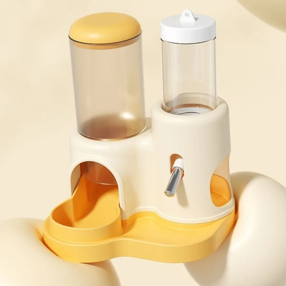 Leak-Proof Hamster Water Dispenser Large Capacity Rolling Ball Automatic Feeder Detachable Base No Drip Food Dispenser Vue