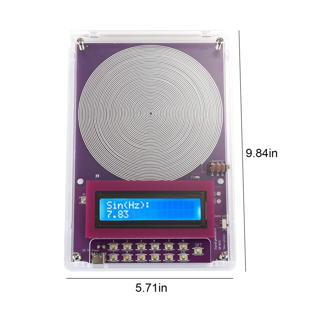 Schumann Wave Generator 7.83Hz Adjustable Signal Generator LCD Signal Generator Vue