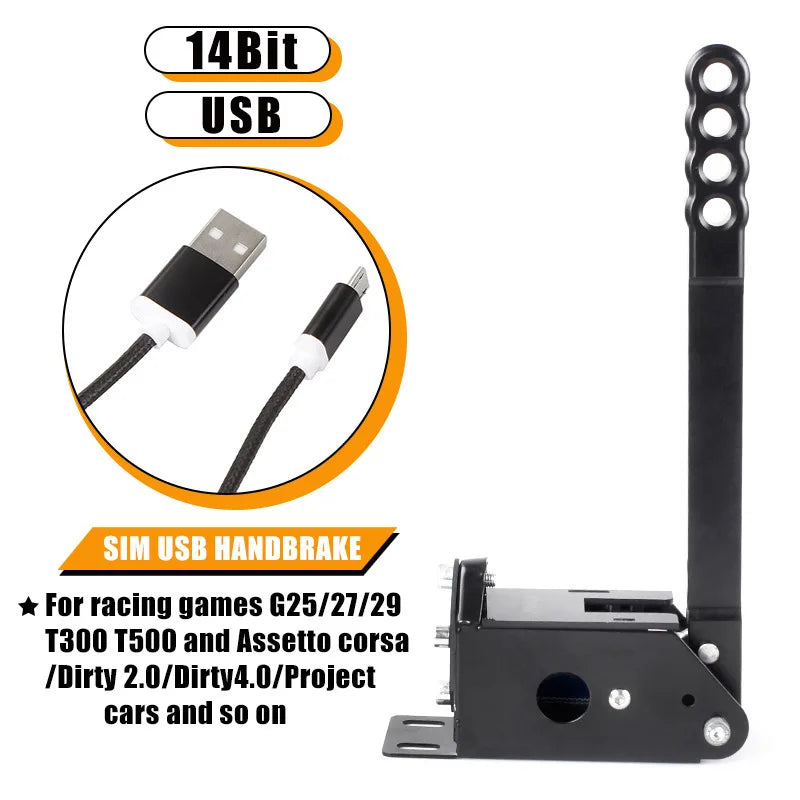 Game Simulation Joystick for Dust Rally Car Horizon USB Drive Free PC Linear Gaming Handbrake Emulator Vue