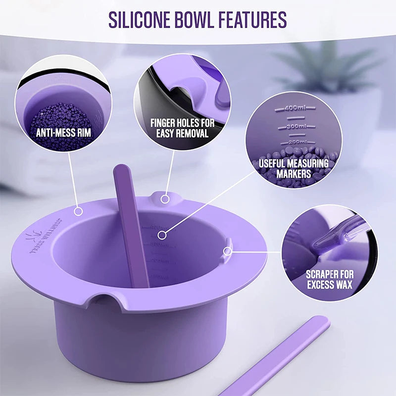 Wax Warmer Thickening Heat-resistant Silicone Bowls Hair Removal