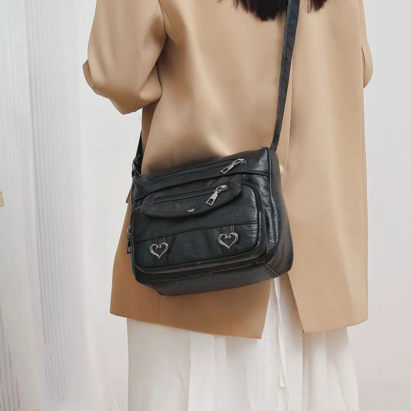 Neutral Rectangular Bag Men Women Crossbody Large Capacity Casual