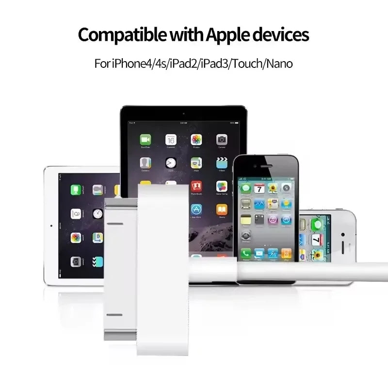 30 Pin USB Cable Charge Fast Charging for iPhone 4S 4 3GS 3G iPad 1 2 3 iPod Nano itouch 30 Pin Charger Adapter Data Sync Cord Vue