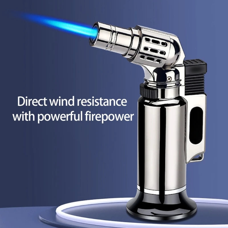 OOTDTY Windproof Blue Flame Torch Lighter – 1300°C Jet Butane Torch Lighter Vue