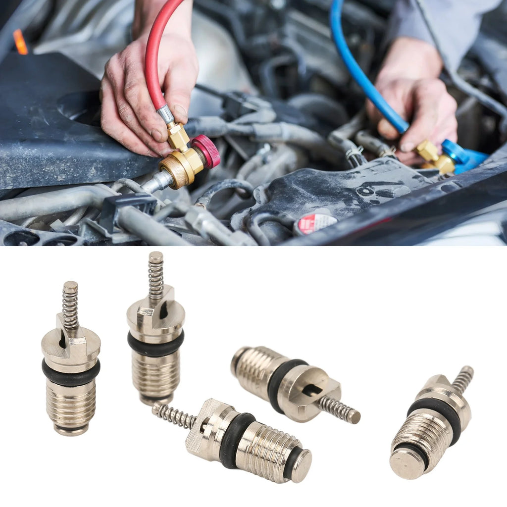 Automotive A/C valve core repair kit suitable for high-pressure valve stems in R134 series automotive conditioning systems Vue