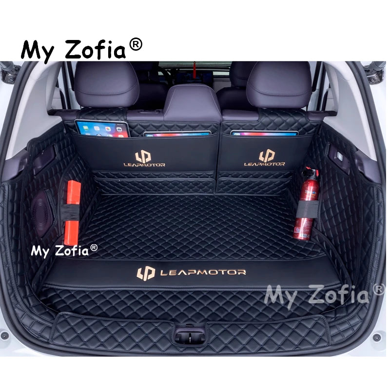 For LEAPMOTOR B10 2025 2026 Car Trunk Mat Pad leather Waterproof Car Rear Trunk Mat Boot Mat Interior Protective Accessories Vue
