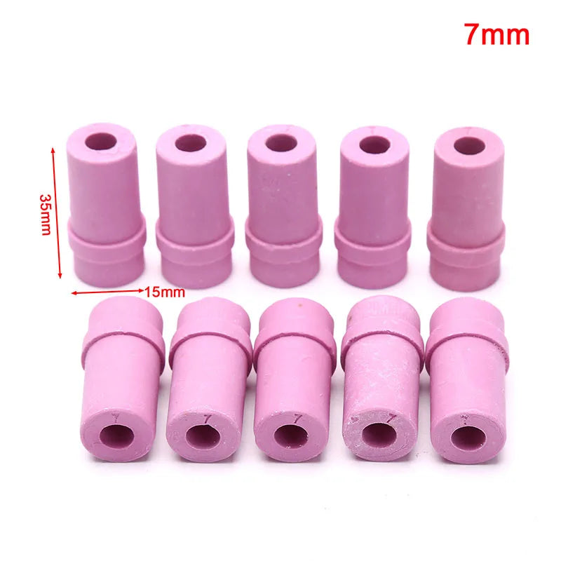 10Pcs 4.5/5/6/7mm Ceramic Sandblast Nozzle Air Sandblaster Tips For Pneumatic Blasting Tools Accessories Vue 7mm