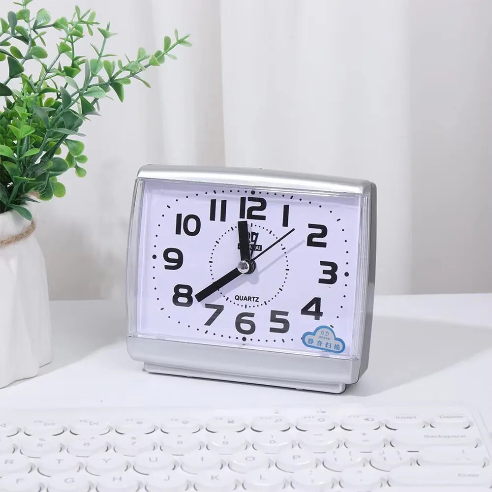 Practical Silent Square Digital Alarm Clock Simple Easy to Read Bedside Wake-up Clock Desk Mute Clock Desktop Vue