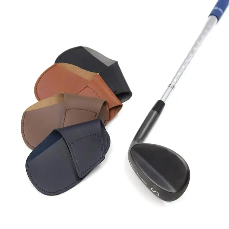 Golf Head Cover Universal PU Golf Club Iron Head Sleeve Golf Putter Protector Wedges Covers Easy To Use Golf Sport Accessories Vue