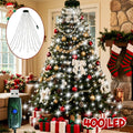 Multicolor Waterfall LED Christmas Tree LED Lights with USB Plug, Hanging Fairy String Light for Indoor Xmas Party Window Decor Vue White 400LED USB Type-C