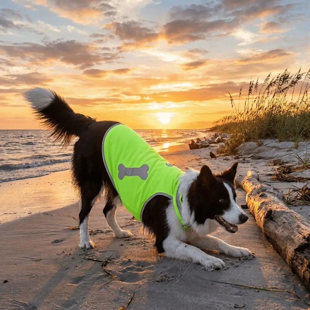 Reflective Dog Cooling Vest Quick Dry Breathable Mesh Dog Sunscreen Clothes Adjustable Sunscreen Pet Cooling Shirt Vue
