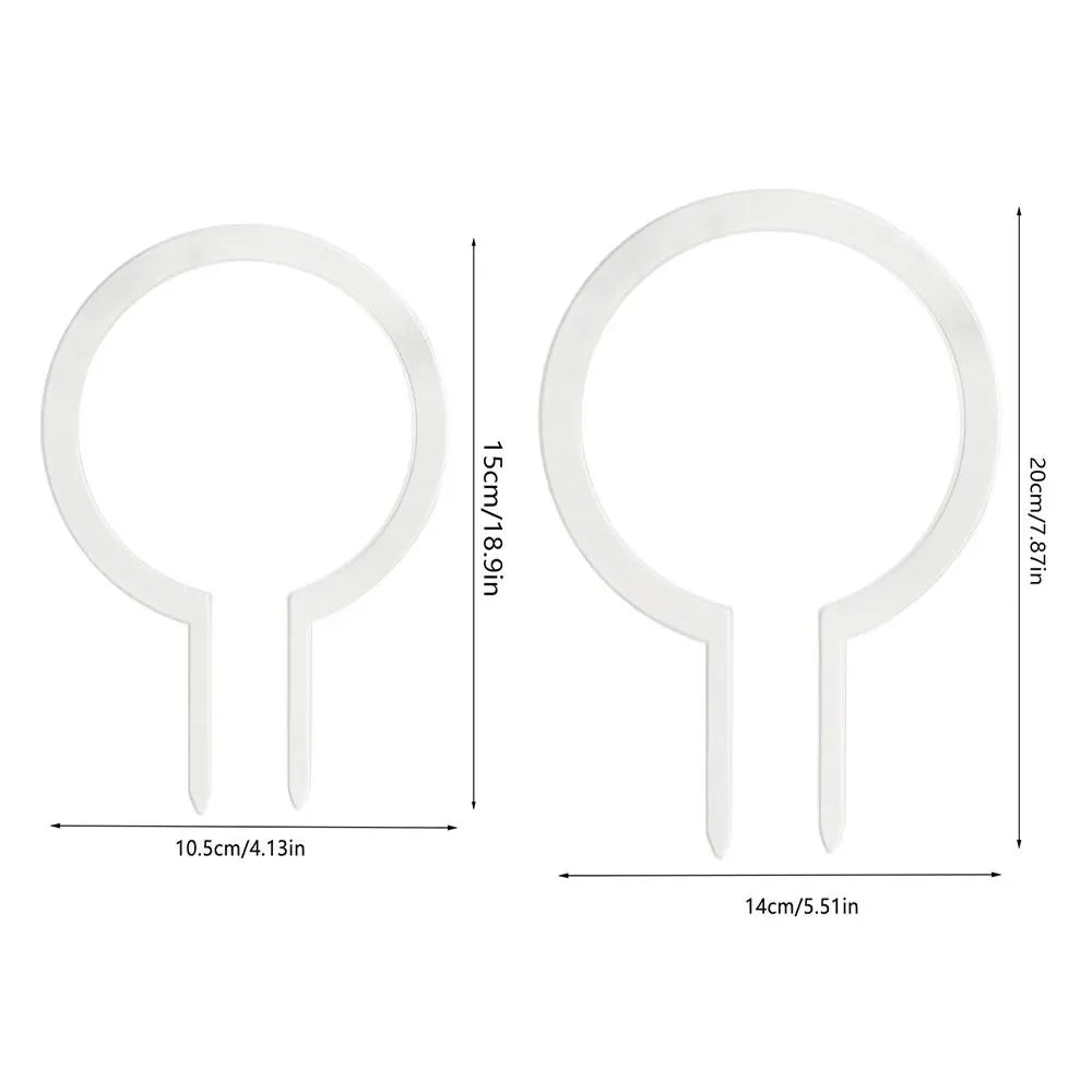 Transparent Acrylic Plant Bracket Round Shape Weather-resistant Climbing Plant Support Sturdy Plants Growth Stand Climbing Vines Vue