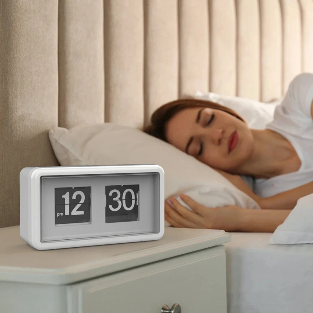 FangNymph Flip Clock Transparent Case – Wall & Table Alarm Flip Alarm Clock Vue