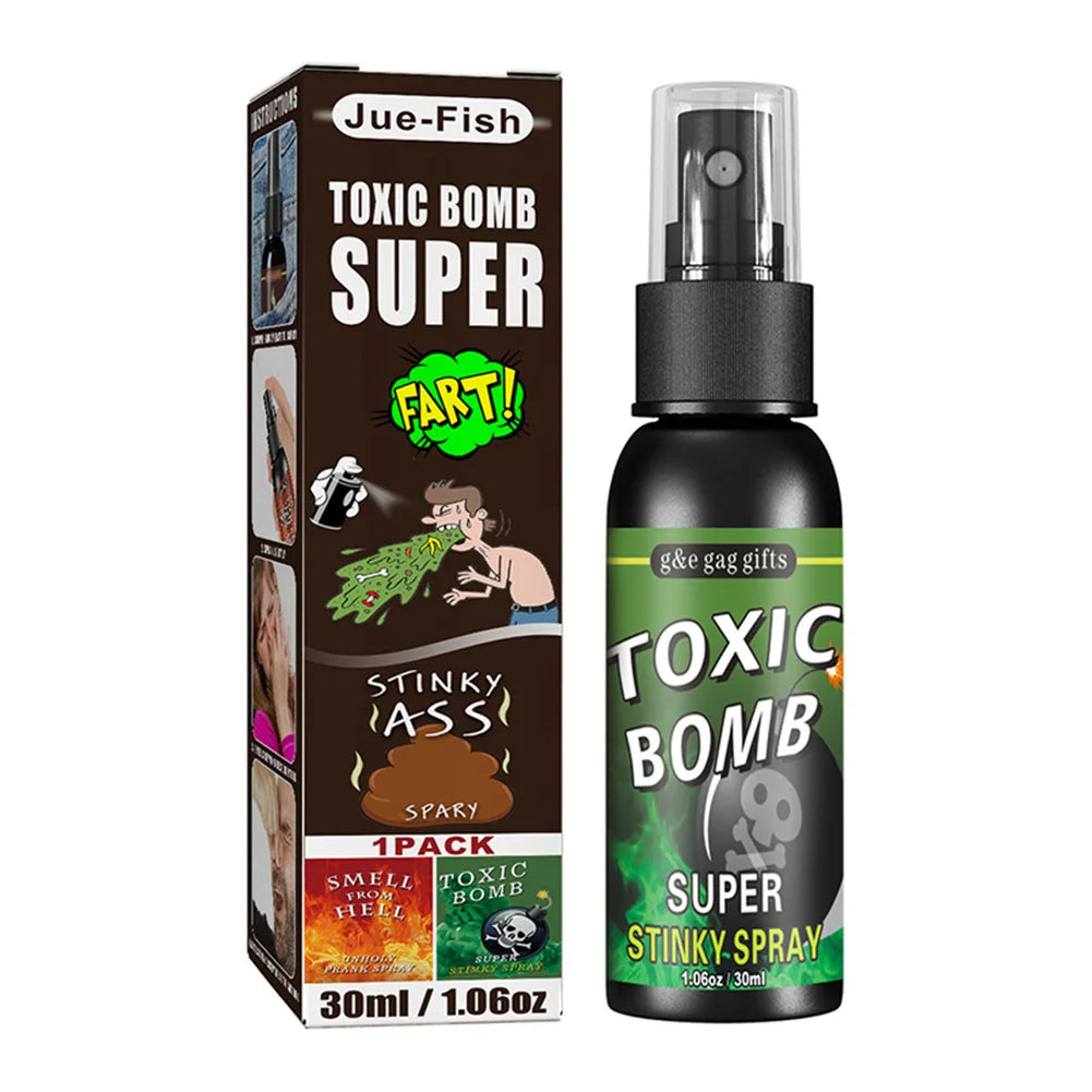 Liquid Fart Gag Prank Joke Spray Can Stink Bomb Smelly Stinky Gags 30ML Fart Spray Extra Strong Stink Prank Novel Funny Toys Vue Bomb